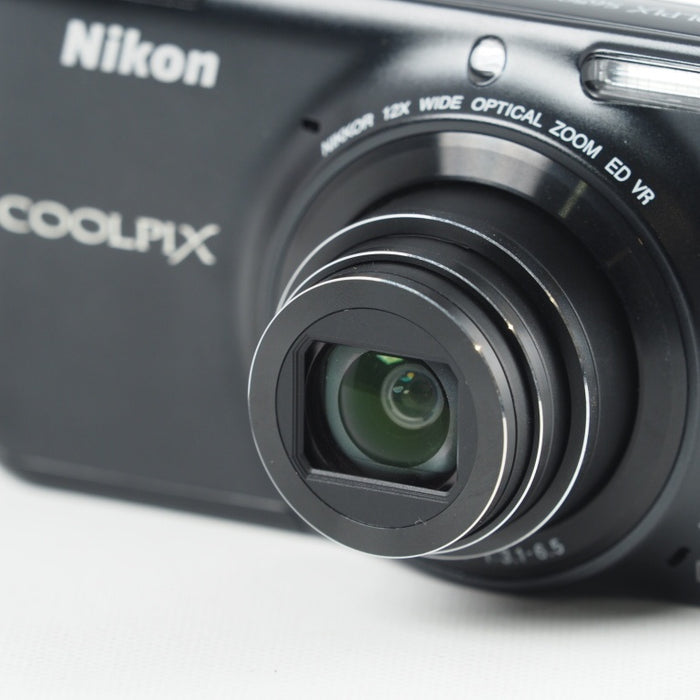 Nikon COOLPIX S6500 光学12倍ズーム Wi-Fi対応 スマートブラック ニコン デジタルカメラ S6500BK #13830