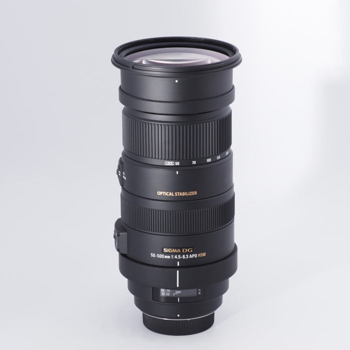 SIGMA シグマ 超望遠ズームレンズ APO 50-500mm F4.5-6.3 DG OS HSM ペンタックス Kマウント用 フルサイズ対応 738617 #10212