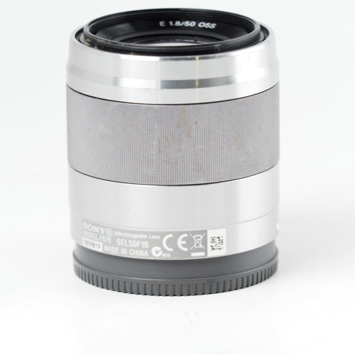 SONY E 50mm F1.8 OSS SEL50F18 シルバー ソニー Eマウント 単焦点レンズ APS-C用 #14540
