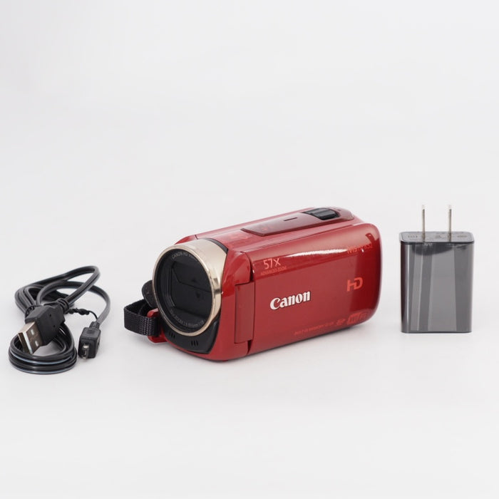 Canon デジタルビデオカメラ iVIS HF R52 レッド 光学32倍ズーム IVISHFR52RD Wi-Fi対応 #13325
