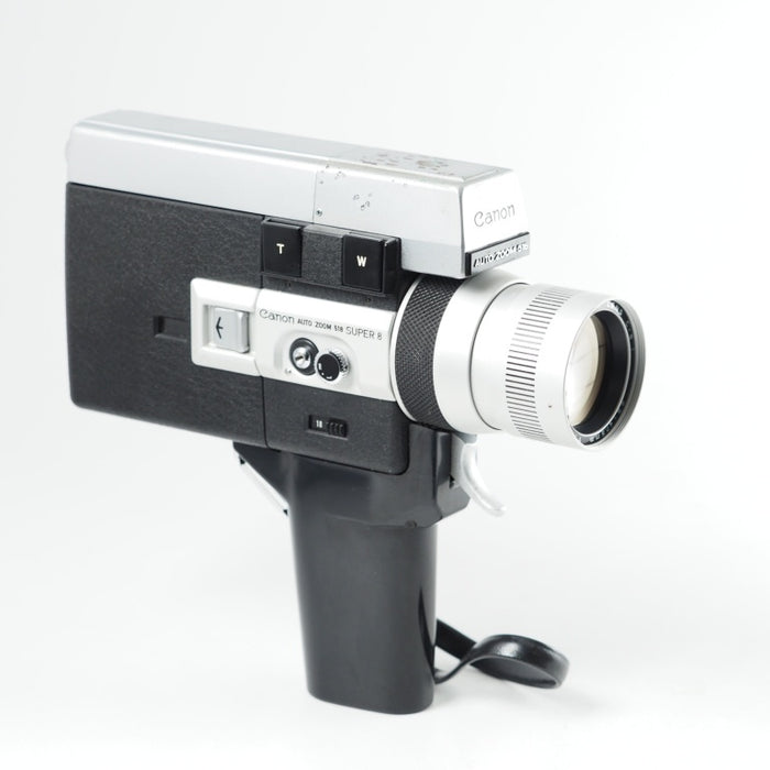 Canon AUTO ZOOM 518 SUPER8 8mm フィルムカメラ ケース ワイドコンバージョンレンズ付 ZOOM LENS C-8 9.5-47.5mm 1:1.8 カメラ レンズ ビデオ #14045