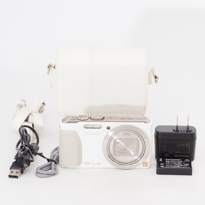 Panasonic パナソニック デジタルカメラ ルミックス TZ40 光学20倍 ホワイト Wi-Fi搭載 DMC-TZ40-W #13232