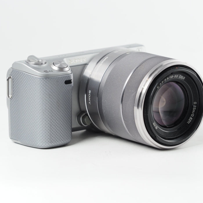 SONY α NEX-5N ダブルレンズキット E 16mm F2.8+E 18-55mm F3.5-5.6 OSS付属 シルバー NEX-5ND/S #14538
