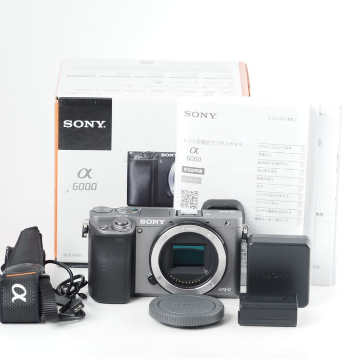 SONY ソニー ミラーレス一眼 α6000 ボディ グラファイトグレー ILCE-6000 H #13784