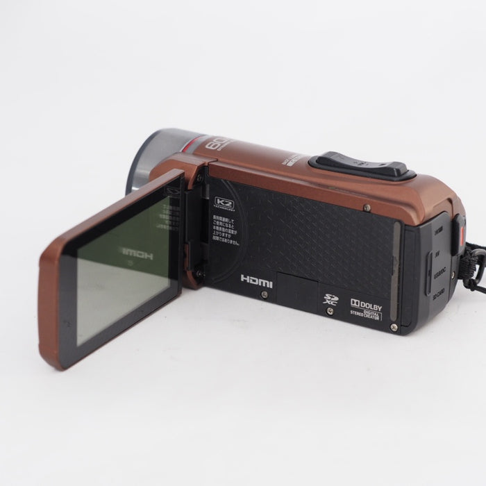 JVC ビデオカメラ Everio R 防水5m 防塵仕様 耐低温 耐衝撃 内蔵メモリー32GB ライトブラウン GZ-R400-T #12941