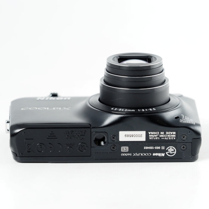 Nikon COOLPIX S6500 光学12倍ズーム Wi-Fi対応 スマートブラック ニコン デジタルカメラ S6500BK #13830