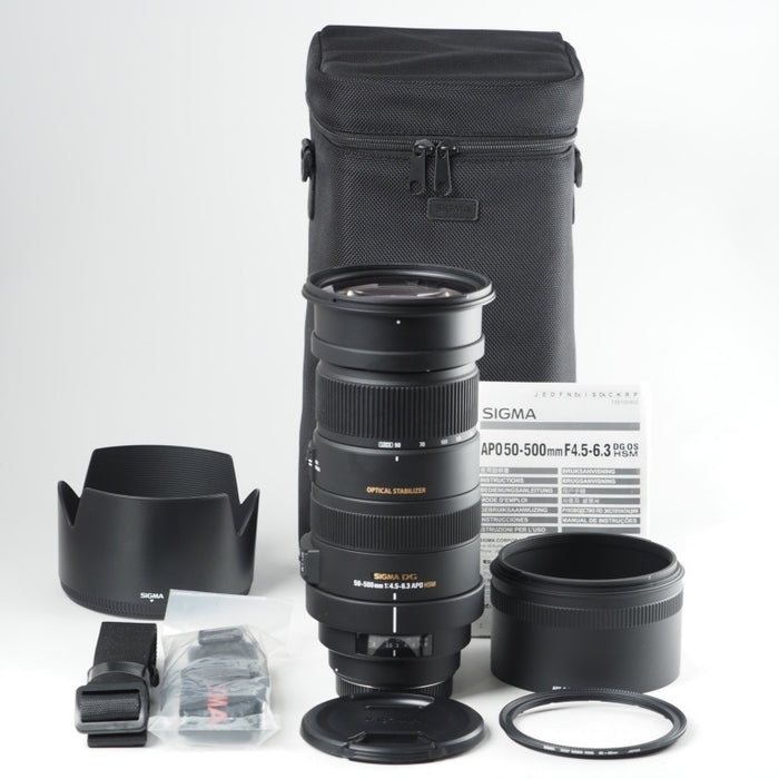SIGMA シグマ 望遠ズームレンズ APO 50-500mm F4.5-6.3 DG OS HSM キヤノン EFマウント #13820