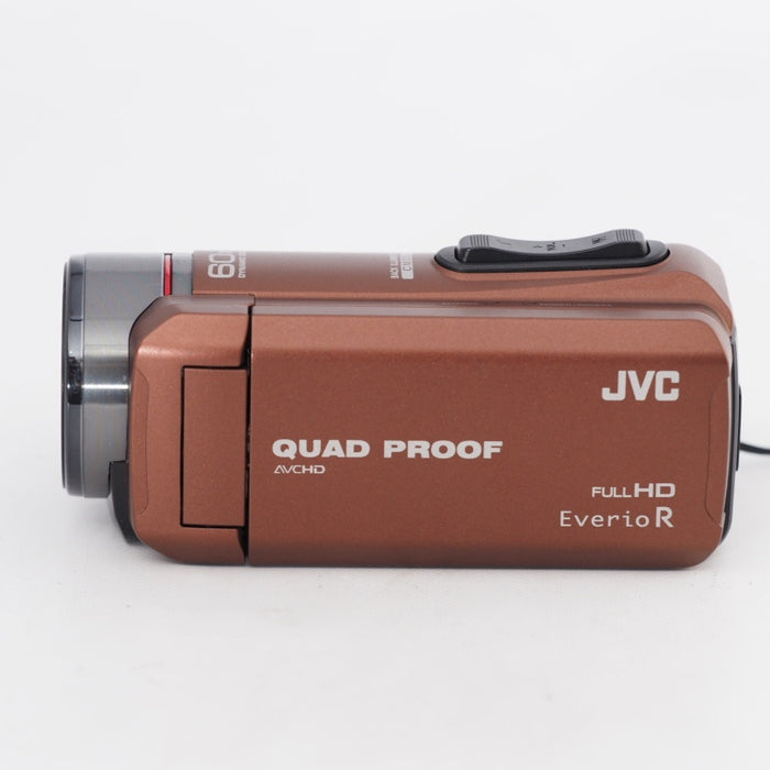 JVC ビデオカメラ Everio R 防水5m 防塵仕様 耐低温 耐衝撃 内蔵メモリー32GB ライトブラウン GZ-R400-T #12941