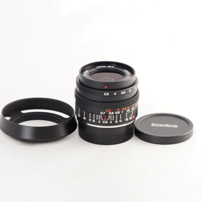 KONICA M-HEXANON LENS 28mm F2.8 フード Leica Mマウント コニカ ヘキサノン #13565