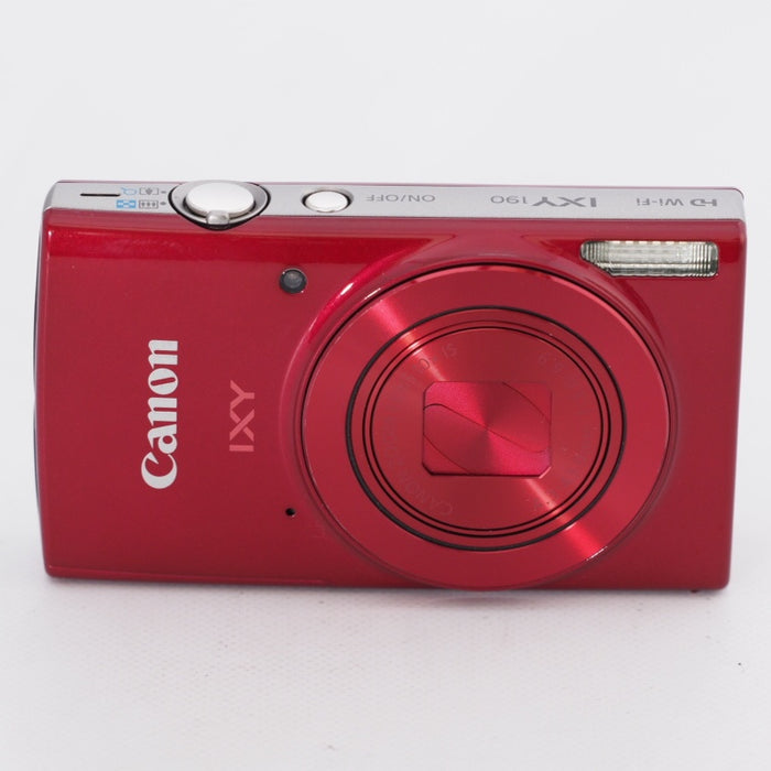 Canon キヤノン コンパクトデジタルカメラ IXY 190 レッド 光学10倍ズーム IXY190R #9981 — カメラ本舗