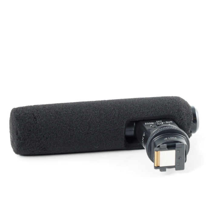 SONY カメラ用マイク ECM-GZ1M ガンズームマイクロホン ズーム連動 鋭指向性(切替) ウインドスクリーン付属 #13777