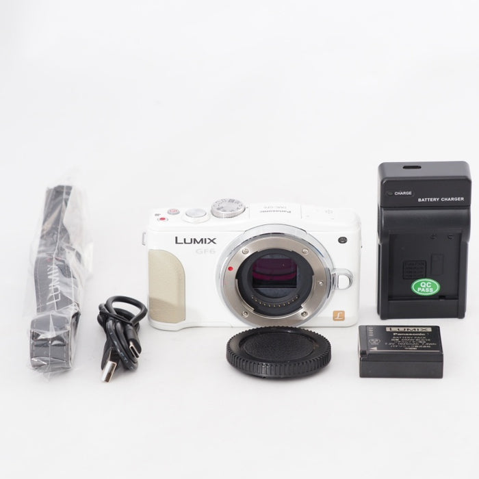 Panasonic パナソニック ミラーレス一眼カメラ LUMIX GF6 ボディ ホワイト DMC-GF6-W #13186