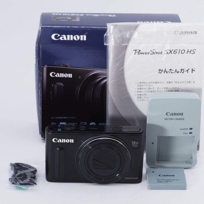 Canon キヤノン コンパクトデジタルカメラ PowerShot SX610 HS ブラック 光学18倍ズーム PSSX610HS(BK) #8805