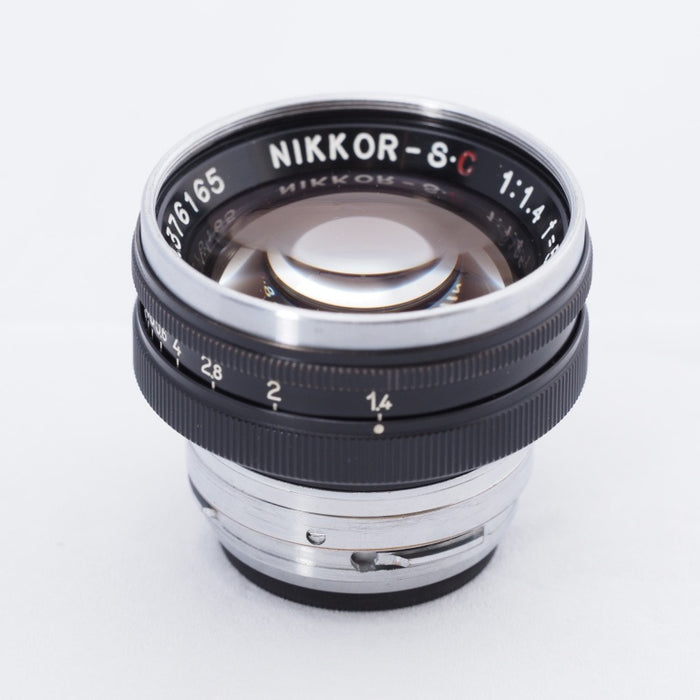 Nikon ニコン Nippin Kogaku NIKKOR-S・C 5cm f1.4 50mm ブラック 日本光学 Sマウント用 #9201