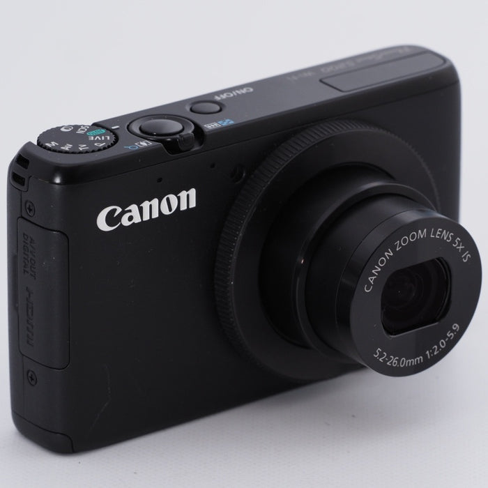 Canon キヤノン デジタルカメラ PowerShot S200(ブラック) F値2.0 広角24mm 光学5倍ズーム PSS200(BK) #9020