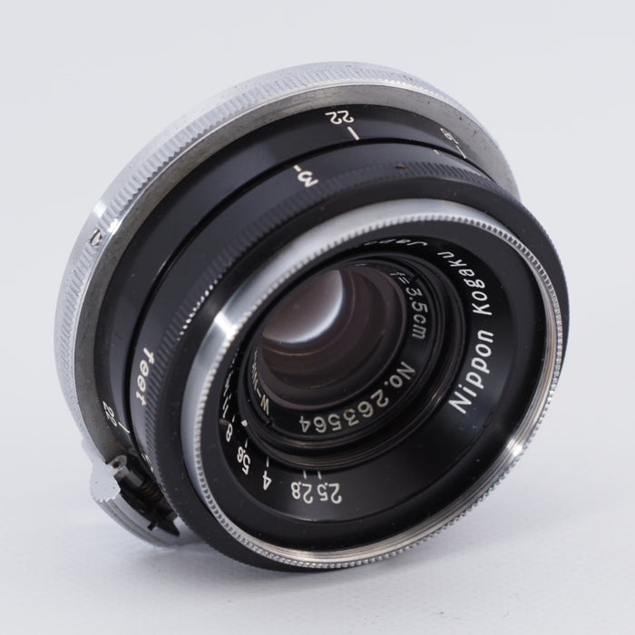 Nikon ニコン W-NIKKOR.C 35mm F2.5 ブラック Sマウント 3.5cm #8700