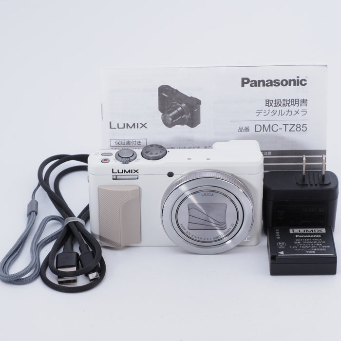 Panasonic パナソニック コンパクトデジタルカメラ ルミックス LUMIX TZ85 光学30倍 ホワイト DMC-TZ85-W # —  カメラ本舗