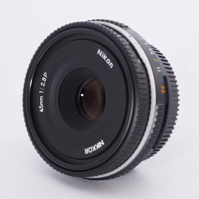 Nikon ニコン Ai-S 45mm f2.8 P ブラック Fマウント用 交換レンズ 元箱 その他付属品 #9173