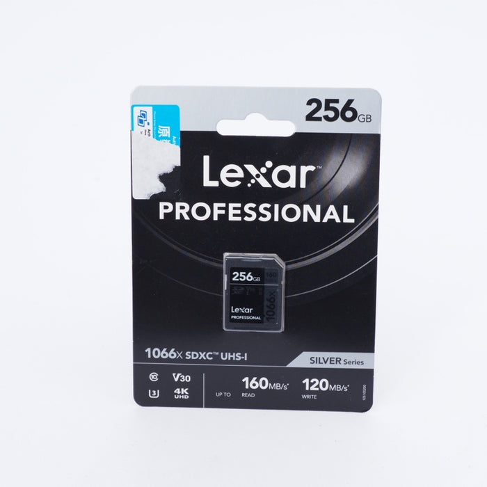 Lexar Professional 1066x 256GB SDXC UHS-I メモリーカード SILVER シリーズ C10 U3 V30 フルHD & 4Kビデオ 最大160MB/秒  (LSD1066256G-BNNNU) #9144【未使用品】