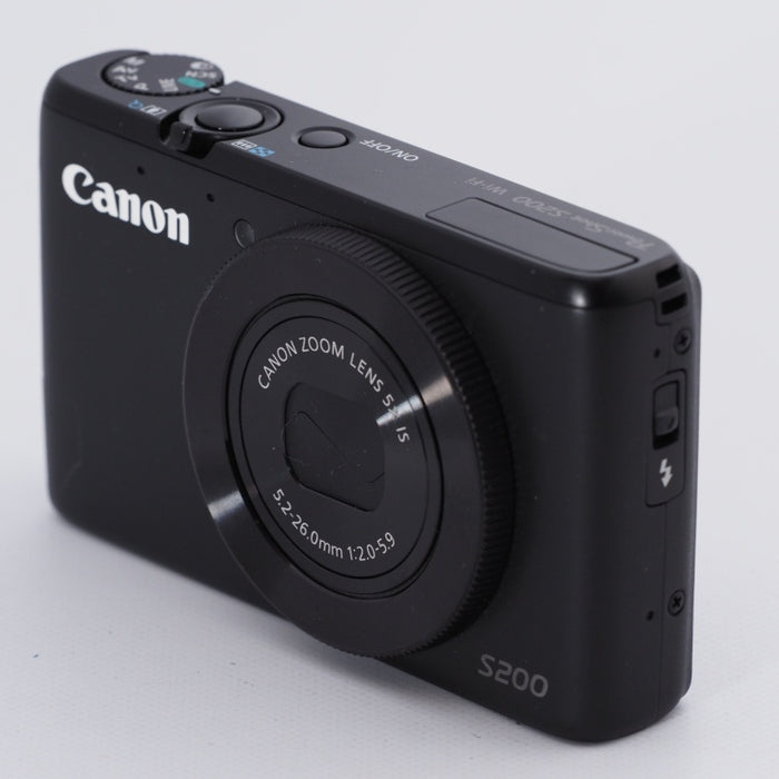 Canon キヤノン デジタルカメラ PowerShot S200(ブラック) F値2.0 広角24mm 光学5倍ズーム PSS200(BK) #9020