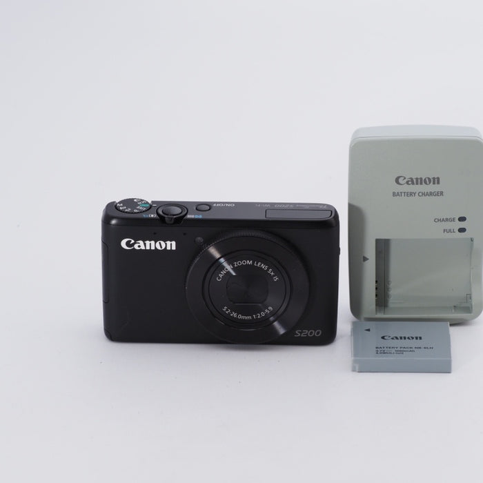 Canon キヤノン デジタルカメラ PowerShot S200(ブラック) F値2.0 広角24mm 光学5倍ズーム PSS200(BK) #9020