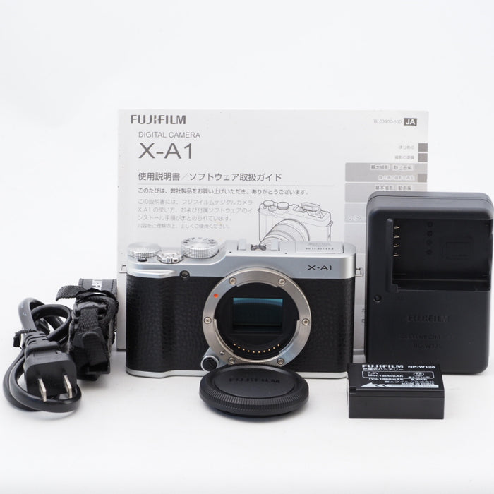 FUJIFILM フジフイルム ミラーレス一眼 X-A1 ボディ シルバー F FX-X-A1 #7557