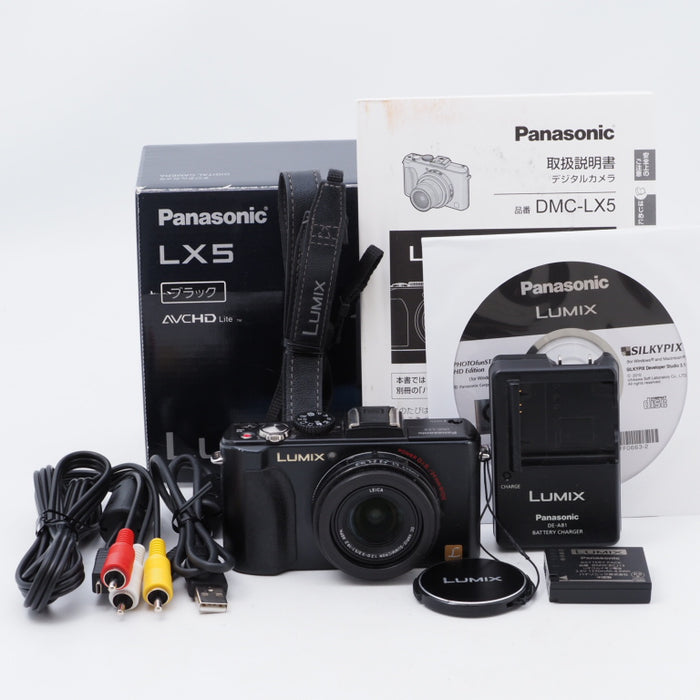 Panasonic パナソニック デジタルカメラ LUMIX LX5 ルミックス ブラック DMC-LX5-K #6990