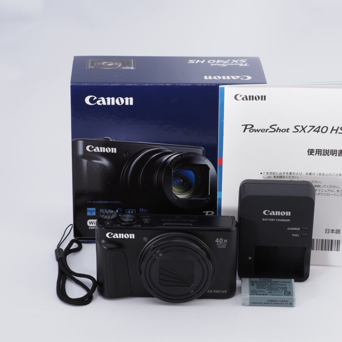 Canon キヤノン コンパクトデジタルカメラ PowerShot SX740 HS ブラック PSSX740HSBK #8394 — カメラ本舗