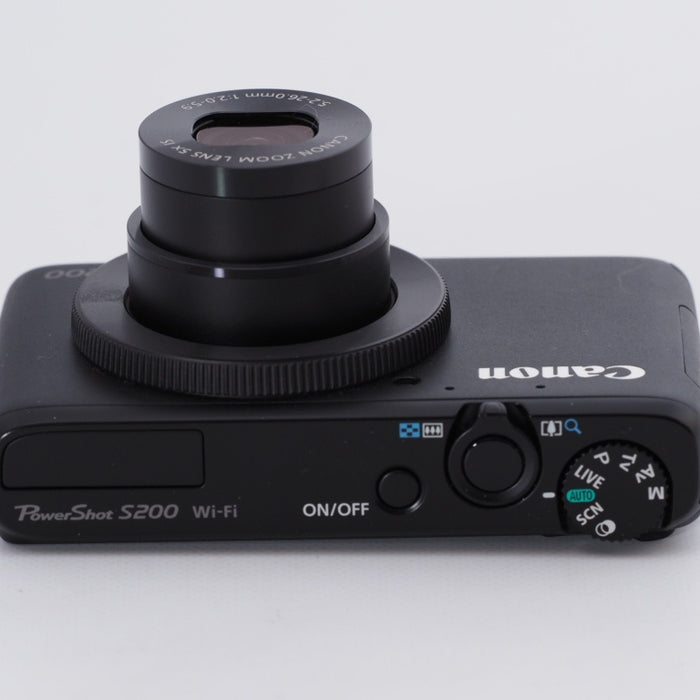 Canon キヤノン デジタルカメラ PowerShot S200(ブラック) F値2.0 広角24mm 光学5倍ズーム PSS200(BK) #9020