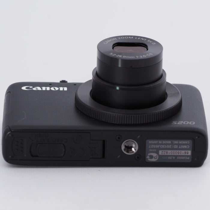 Canon キヤノン デジタルカメラ PowerShot S200(ブラック) F値2.0 広角24mm 光学5倍ズーム PSS200(BK) #9020