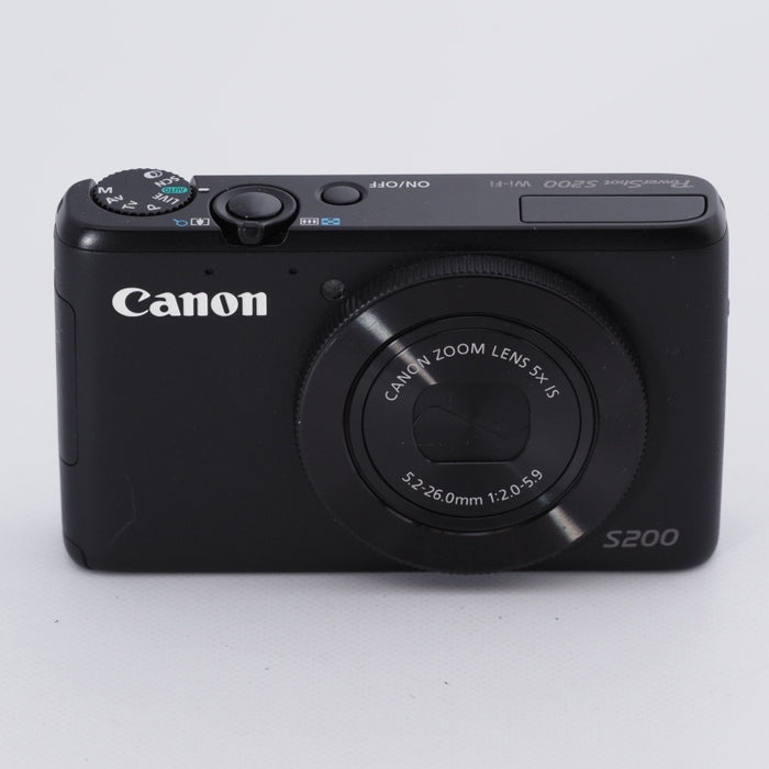 Canon キヤノン デジタルカメラ PowerShot S200(ブラック) F値2.0 広角24mm 光学5倍ズーム PSS200(BK) #9020