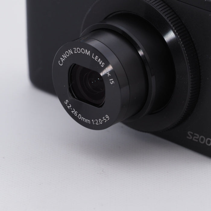 Canon キヤノン デジタルカメラ PowerShot S200(ブラック) F値2.0 広角24mm 光学5倍ズーム PSS200(BK) #9020