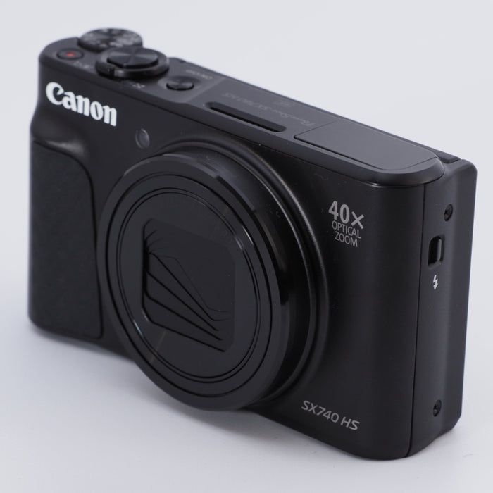 Canon キヤノン コンパクトデジタルカメラ PowerShot SX740 HS ブラック PSSX740HSBK #8394 — カメラ本舗